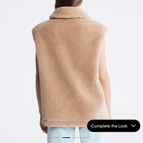 Calvin Klein Sherpa button down vest - Picture 4 of 14